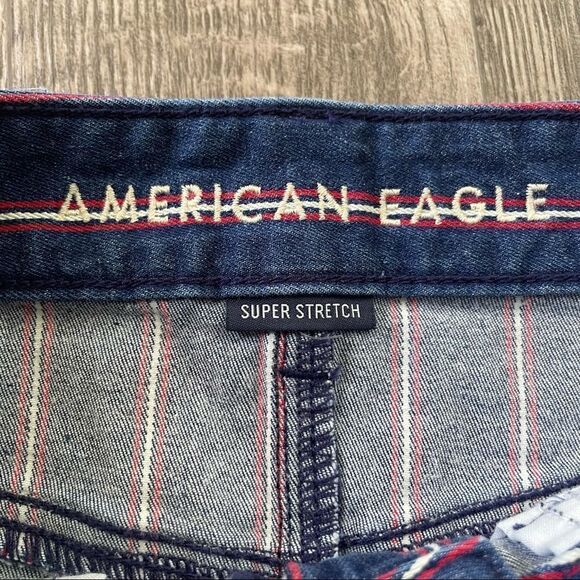 2/$30 American Eagle Hi Rise Striped Mini Skirt - Picture 4 of 9